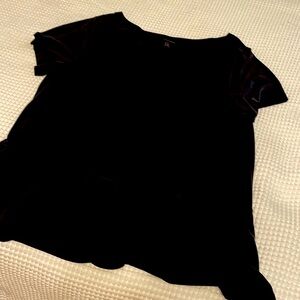 Banana Republic XL black boxy peplum